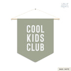 Cool Kids Club Pennant Flag – Boy Room Wall Decor