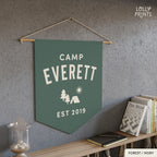 Personalized Custom Name Camp Pennant Flag