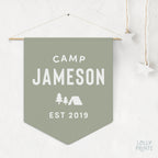 Personalized Custom Name Camp Pennant 2