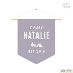 Personalized Custom Name Camp Pennant 2