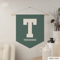 Personalized Custom Initial Name Pennant Banner – Kids Nursery Name Sign