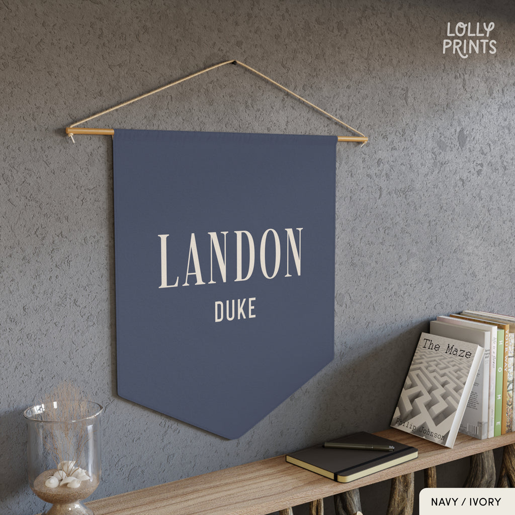Personalized Custom Name Pennant Banner