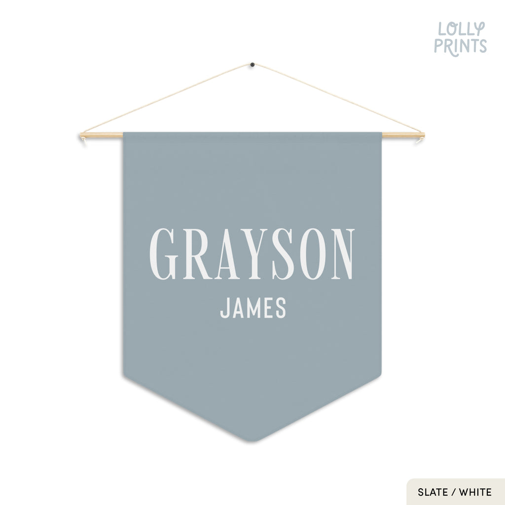 Personalized Custom Name Pennant Banner