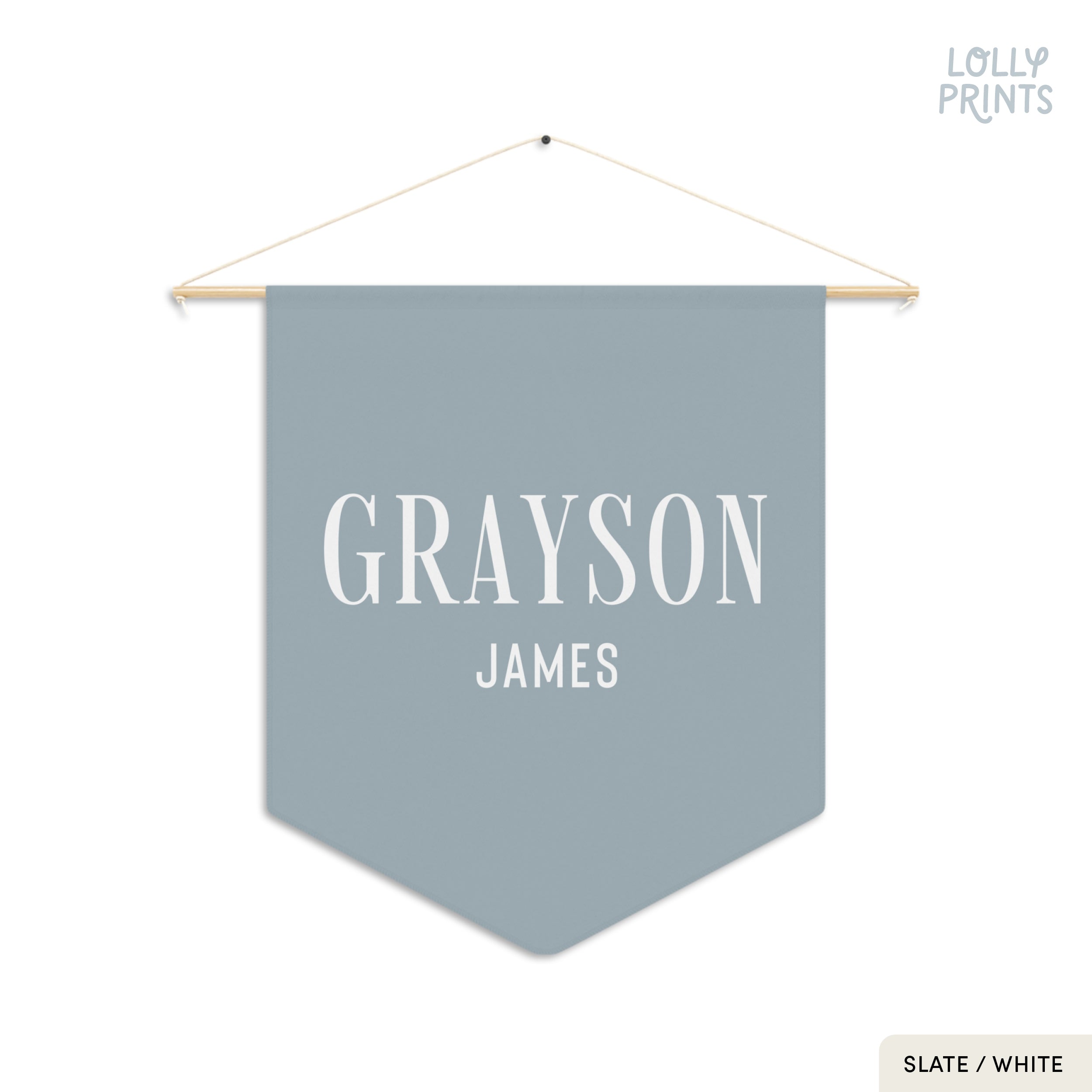 Personalized Custom Name Pennant Banner
