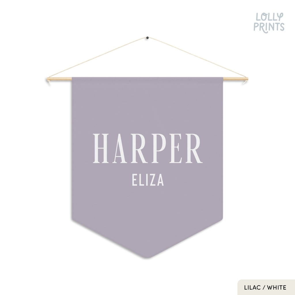 Personalized Custom Name Pennant Banner
