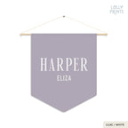 Personalized Custom Name Pennant Banner