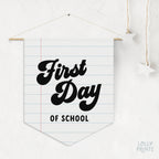 First Day School Notebook Pennant