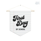 First Day School Notebook Pennant