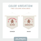 Custom Name Gingerbread Cookie Pennant