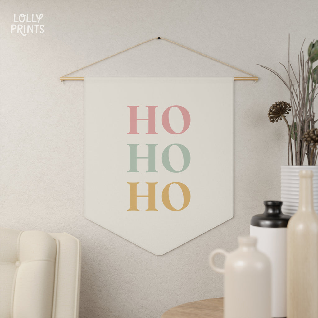 Ho Ho Ho Holiday Decor Pennant – Classic
