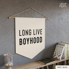 Long Live Boyhood Pennant Flag – Boy Room Wall Decor