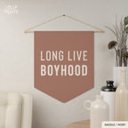 Long Live Boyhood Pennant Flag – Boy Room Wall Decor