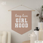 Long Live Girlhood 2 Pennant Flag – Girl Room Wall Art