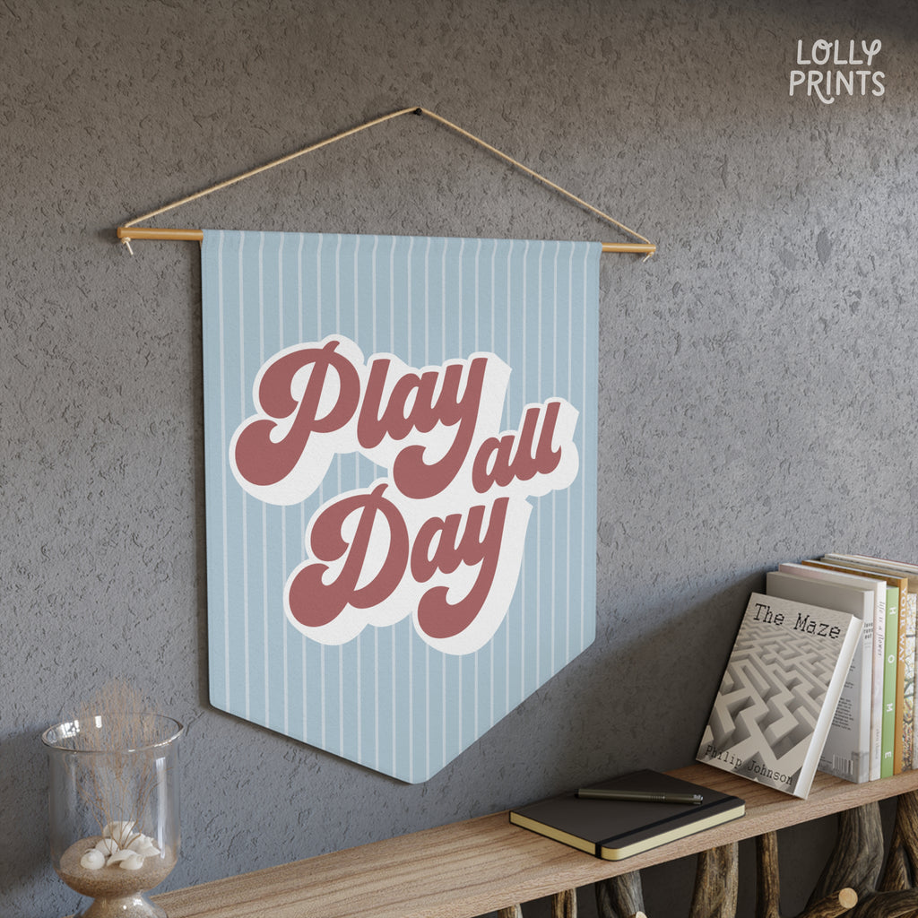 Play All Day Baseball Pennant