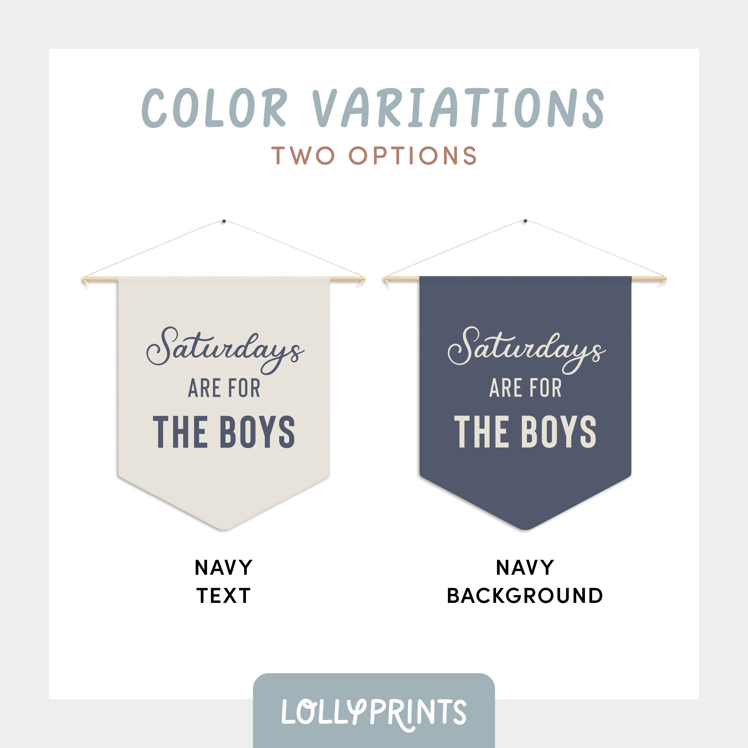 Saturdays Are For The Boys Pennant