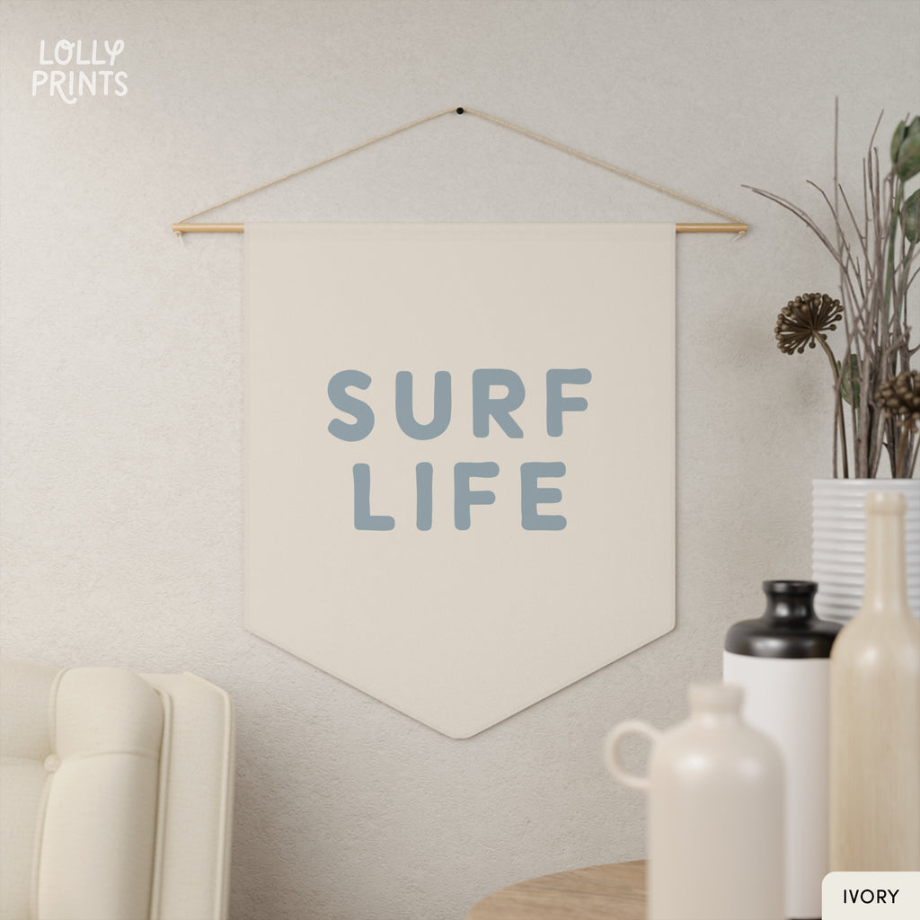 Surf Life Pennant – Slate