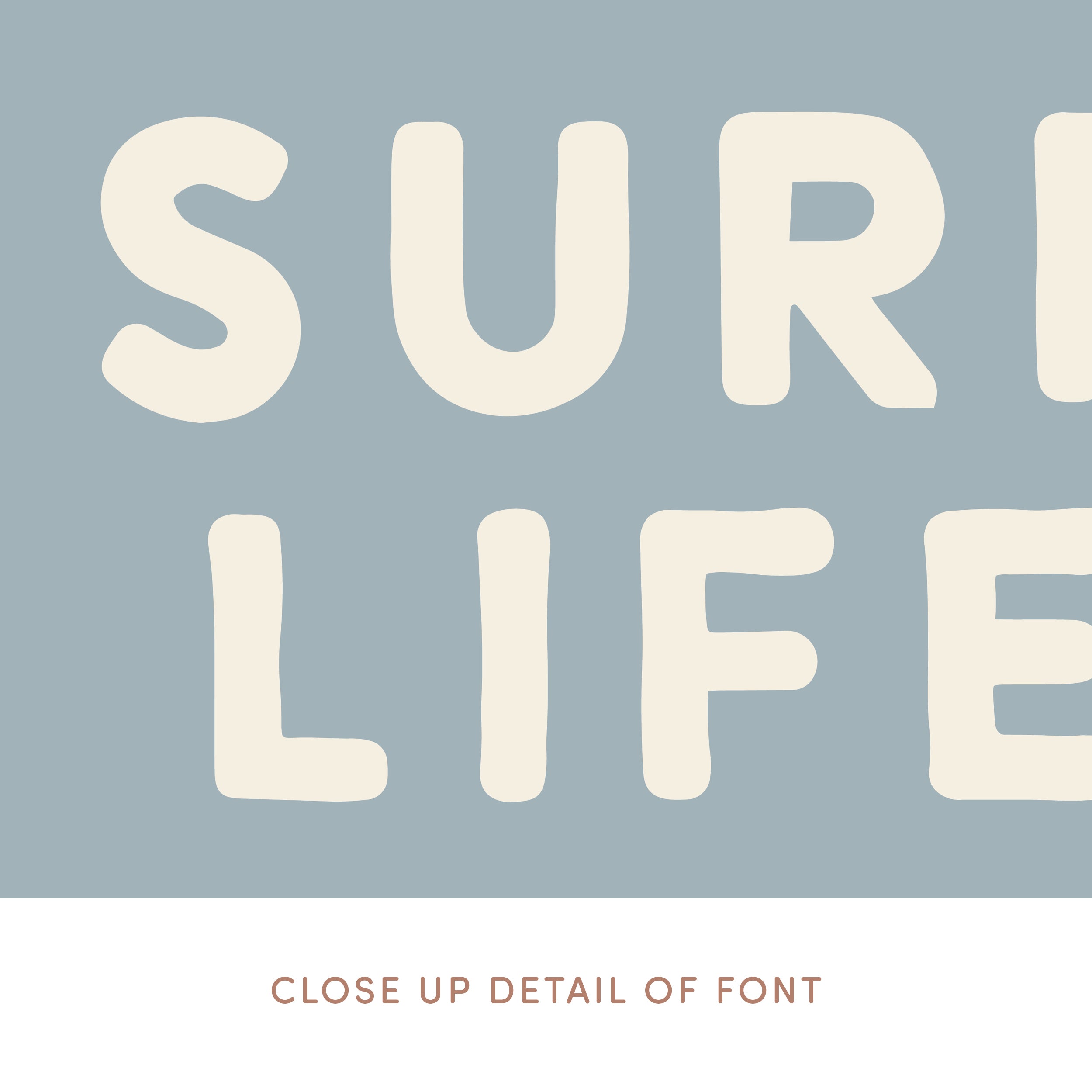Surf Life Pennant – Slate
