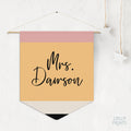 Personalized Teacher Name Pennant – Classroom Wall Decor