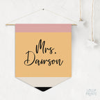 Personalized Teacher Name Pennant – Classroom Wall Decor