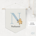 Personalized Classic Winnie The Pooh Custom Name Pennant – Nursery Name Sign