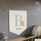 Personalized Classic Winnie The Pooh Custom Name Pennant – Nursery Name Sign