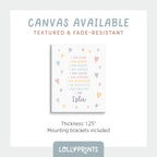Personalized Kids Daily Affirmations Wall Art Print