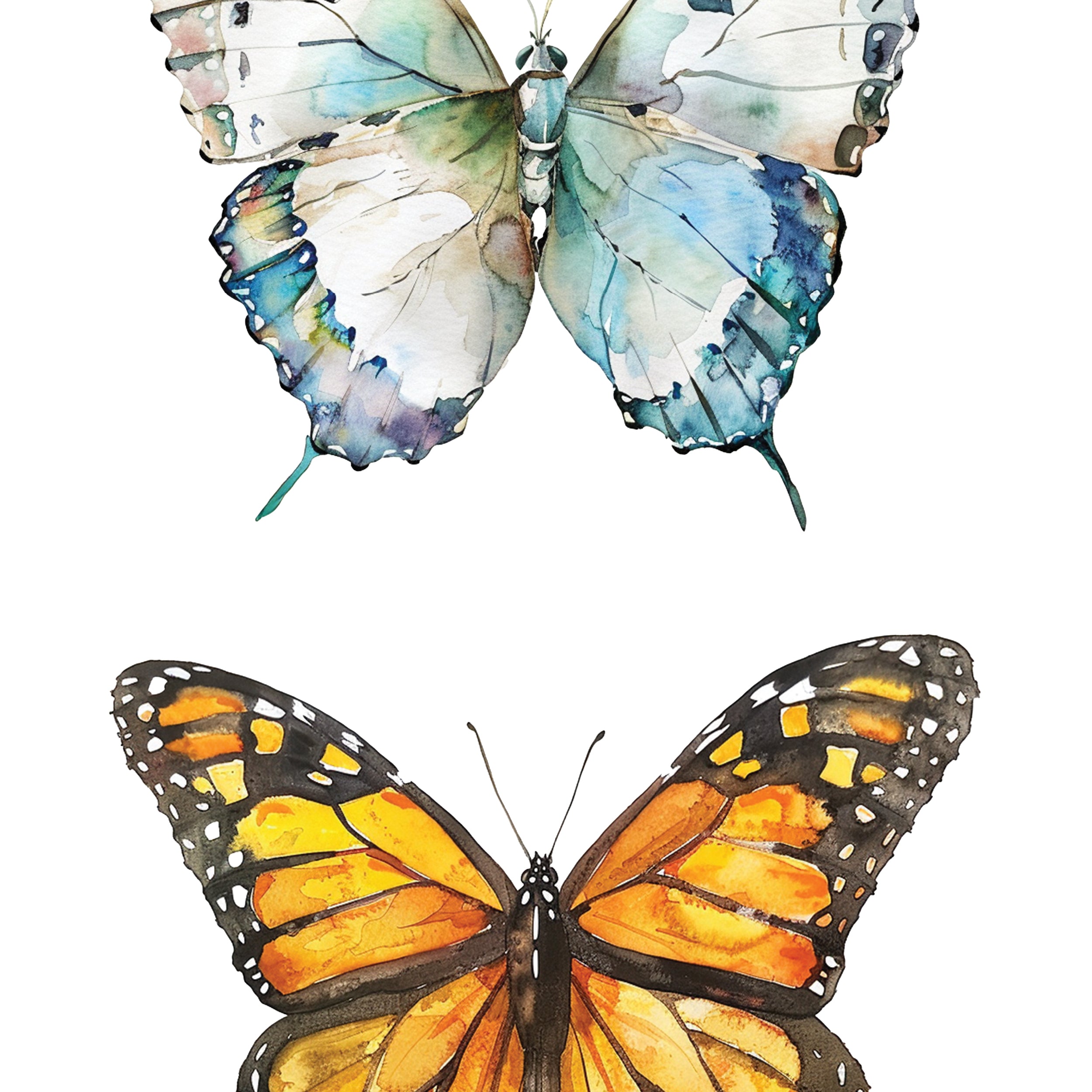 Personalized Custom Name Butterflies Print