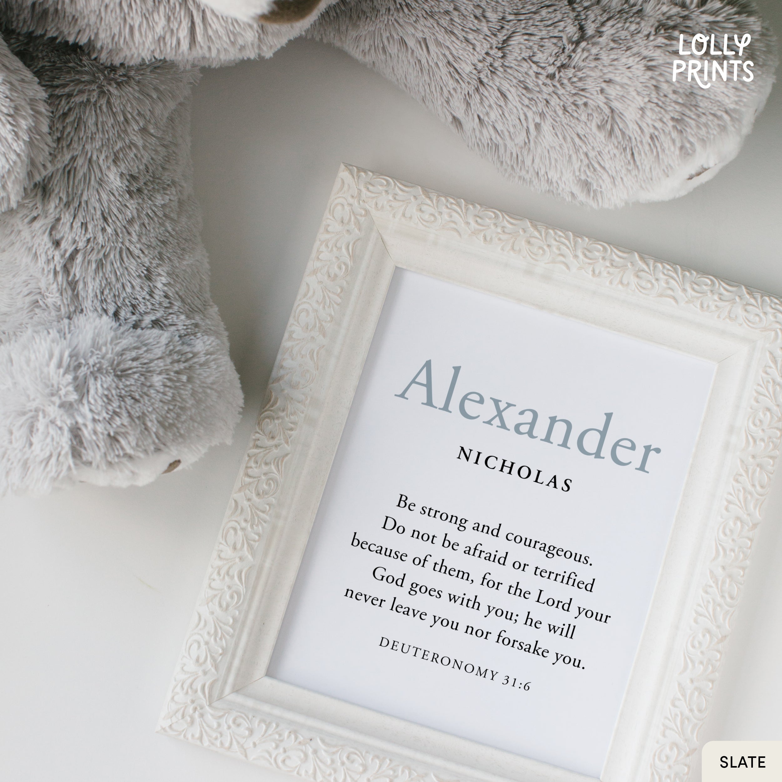 Personalized Custom Name Bible Verse Wall Art