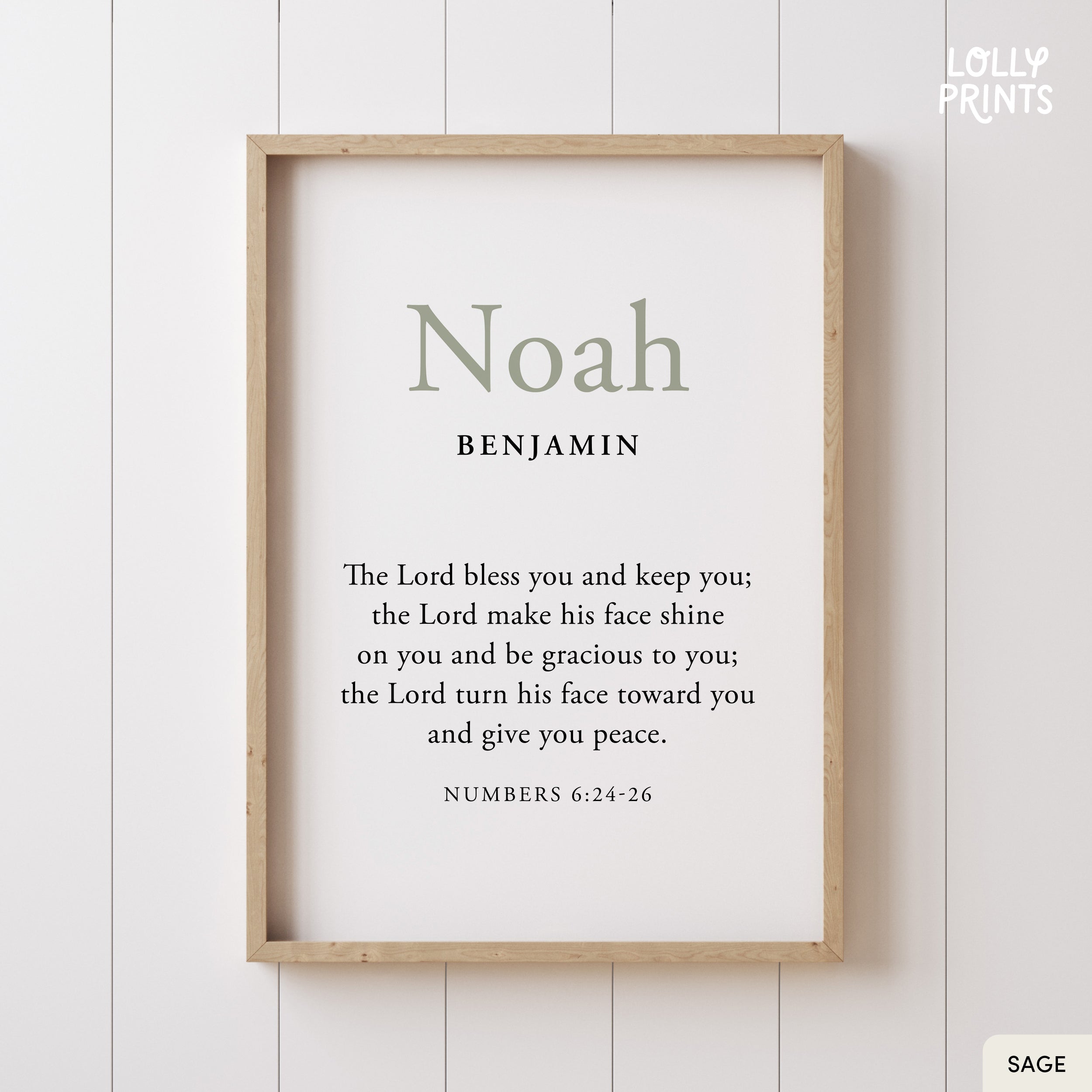 Personalized Custom Name Bible Verse Wall Art