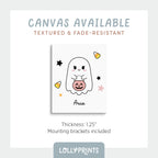 Personalized Halloween Cute Ghost Print
