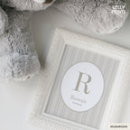 Personalized Initial Name Stripes Nursery Print
