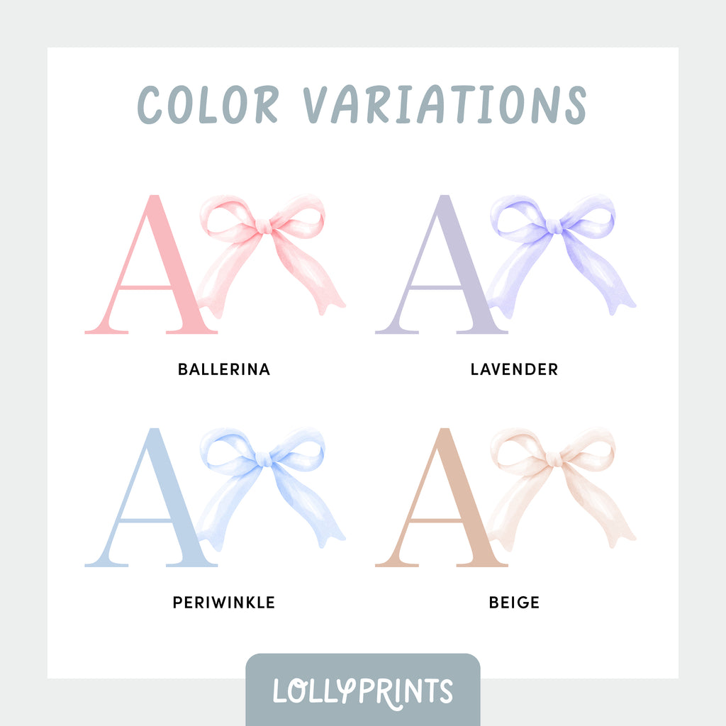 Personalized Coquette Bow Custom Name Scripture Print