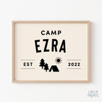 Personalized Name Camp Poster Print