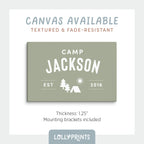 Personalized Name Camp Poster Print