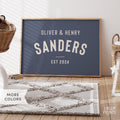 Custom Family Name Brothers Poster Print