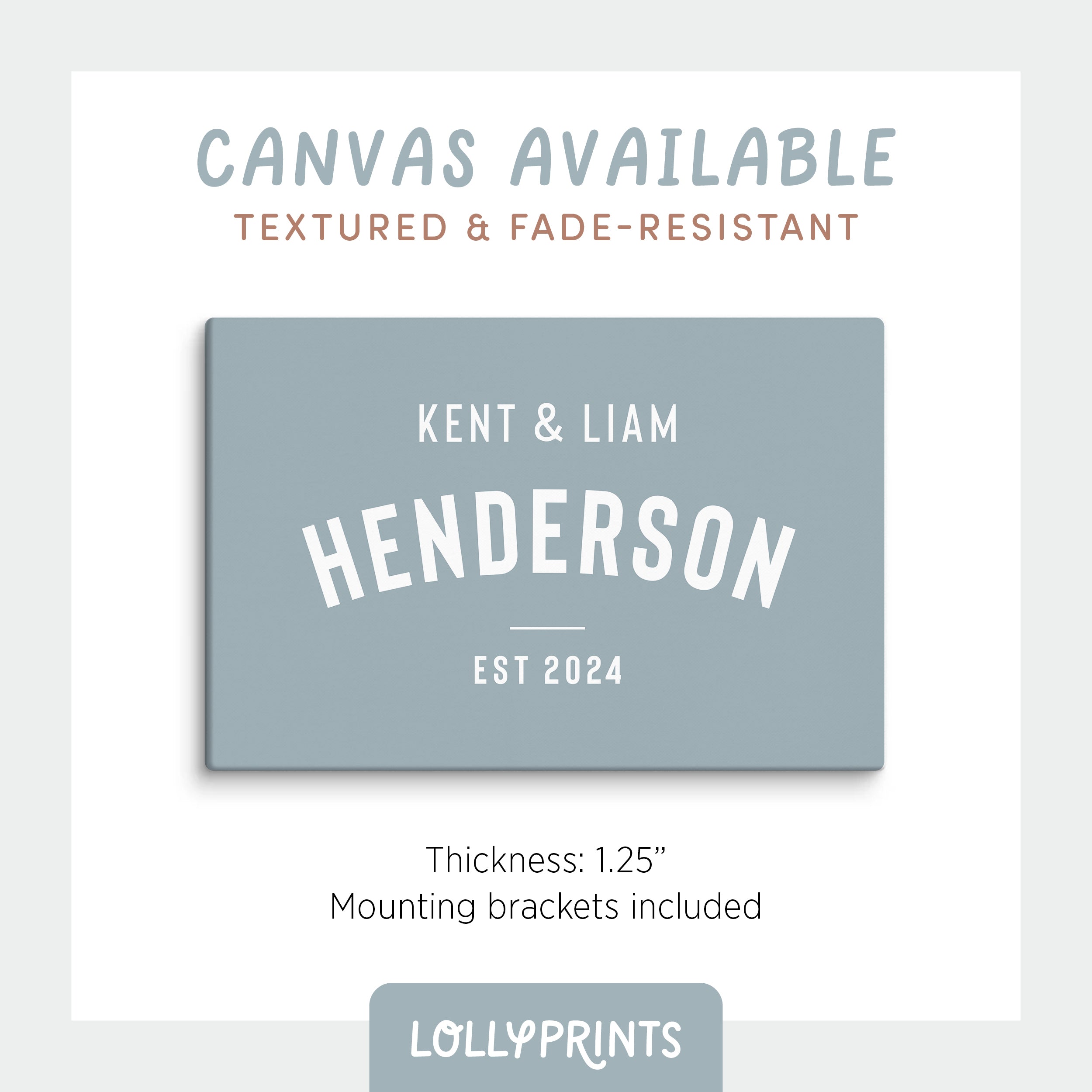 Custom Family Name Brothers Poster Print