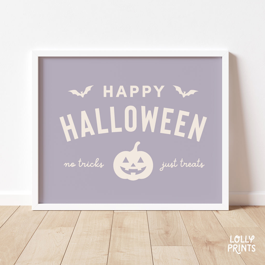 Happy Halloween Pumpkin Kids Room Print