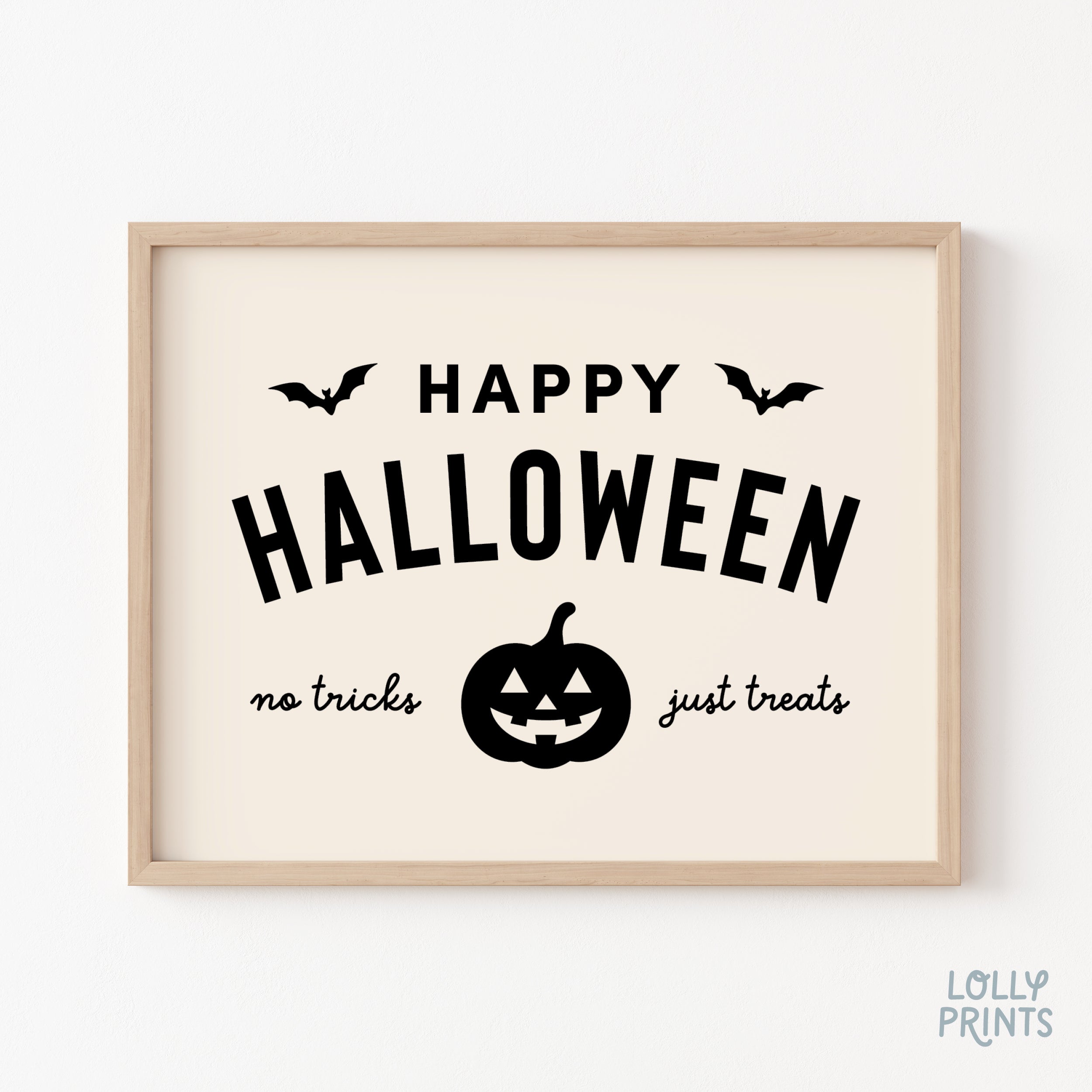 Happy Halloween Pumpkin Kids Room Print