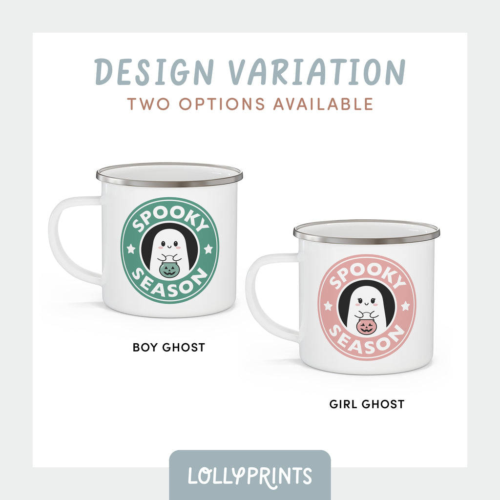 Spooky Season Cute Halloween Ghost Kids Mug – Pine