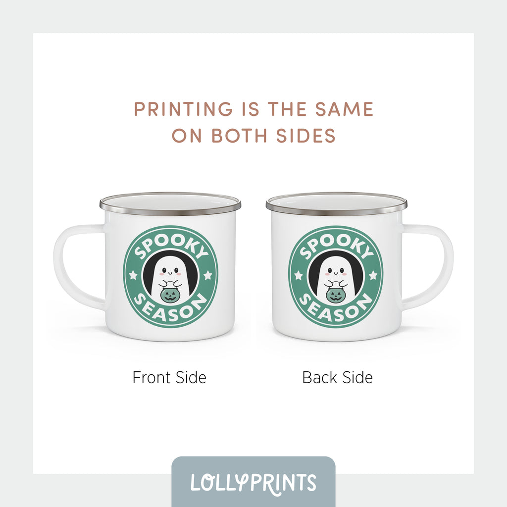 Spooky Season Cute Halloween Ghost Kids Mug – Pine