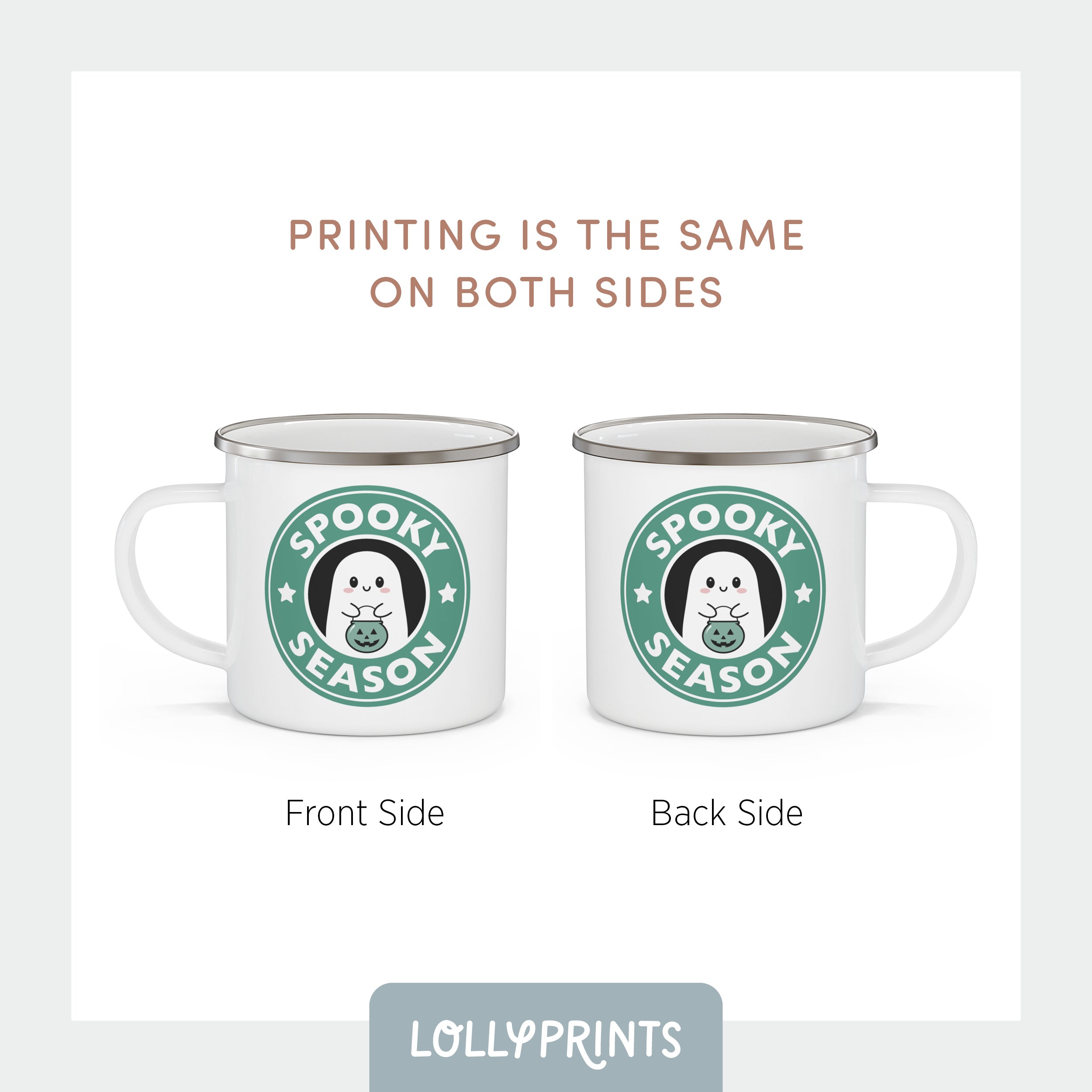 Spooky Season Cute Halloween Ghost Kids Mug – Pine