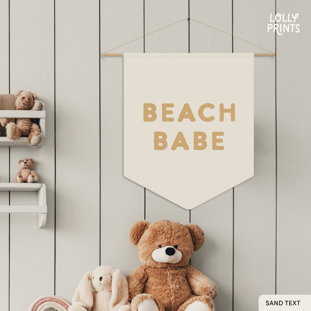 Beach Babe Summer Decor Pennant