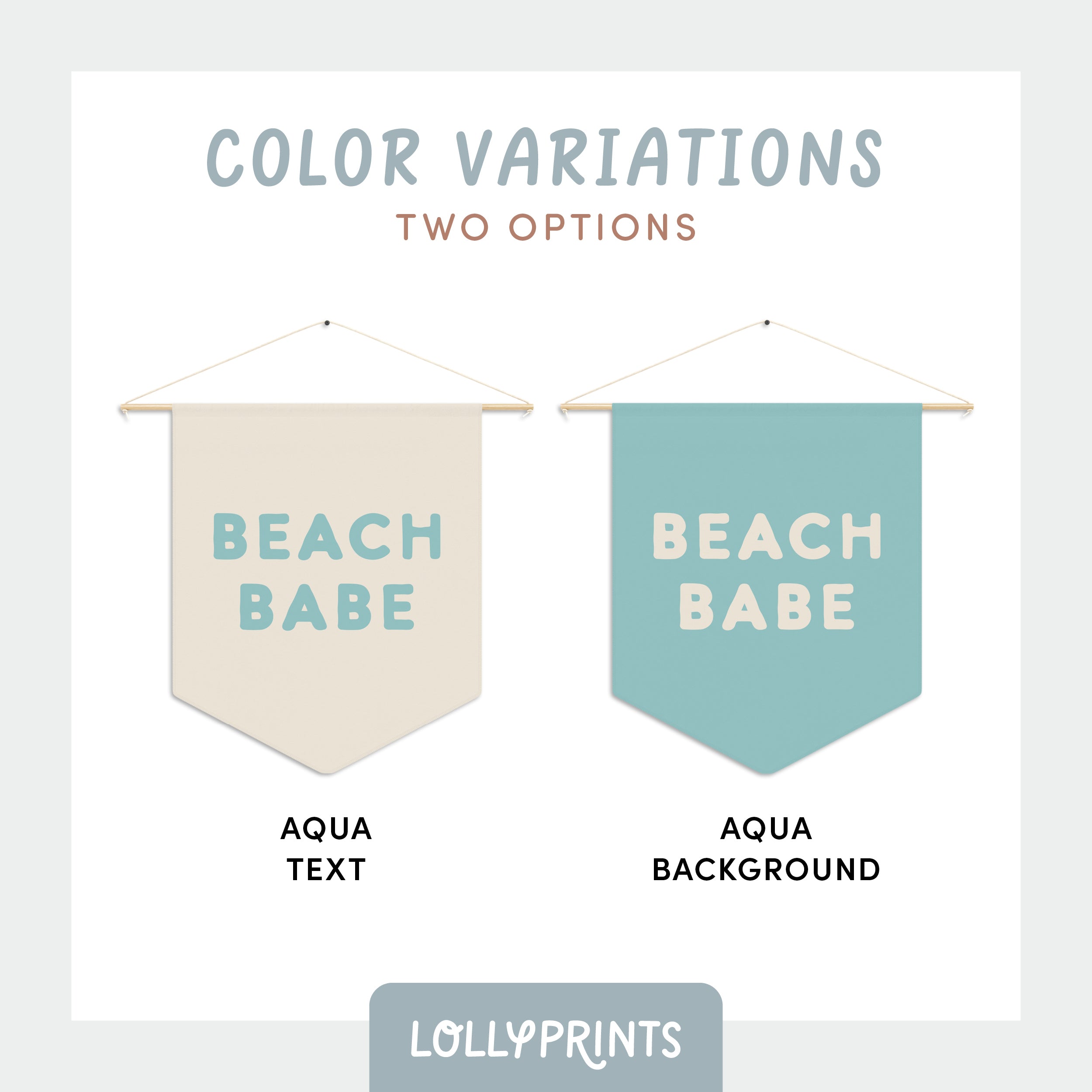 Beach Babe Summer Decor Pennant