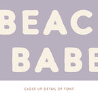 Beach Babe Summer Decor Pennant